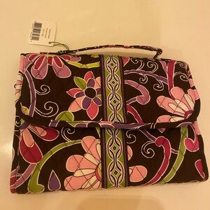 Vera Bradley Floral Quilted Women's Bag Jewelry organizer Purple Punch NWT